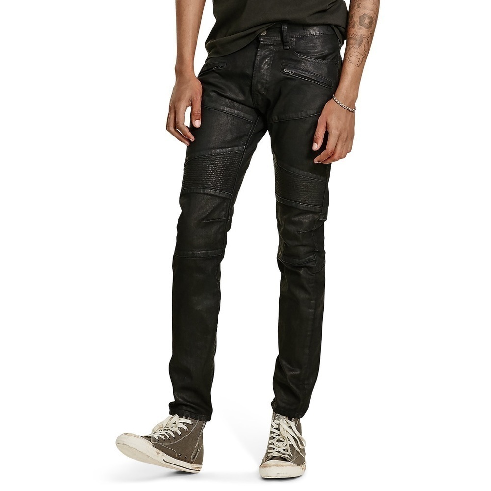 EUC - Rogue State Moto Slim Fit Jeans - size 33 - black